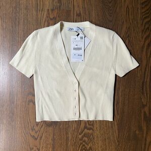 Zara cropped button up | NWT